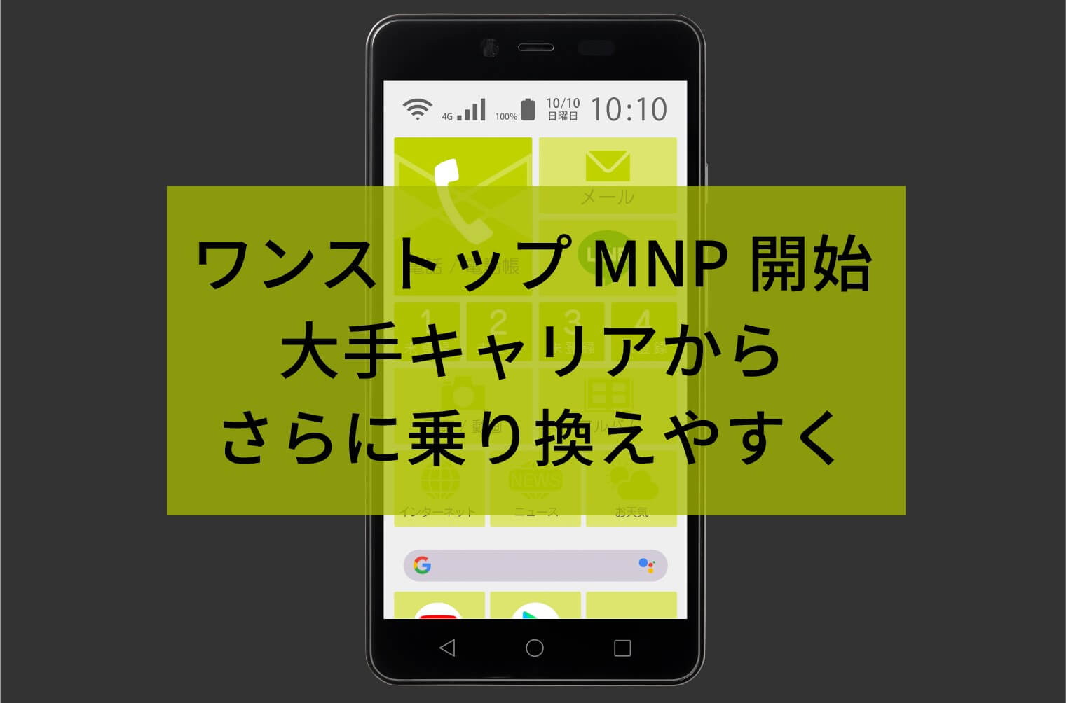 ワンストップMNP開始 大手キャリアからさらに乗り換えやすく